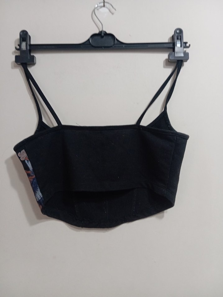 Siyah Baskılı Atlet Üst - Görsel 3