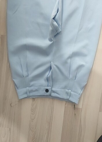 Diğer Blazer geniş paça mavi kumaş pantolon