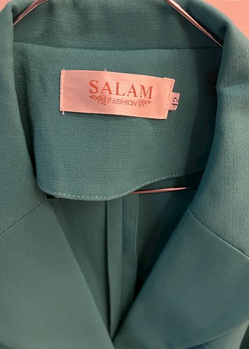 Turkuaz Kadın Kuşaklı Blazer Ceket - Görsel 2