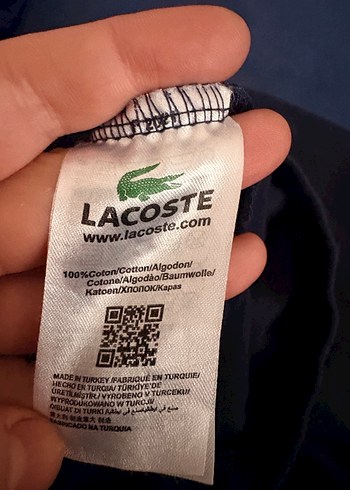 Lacoste Lacivert Keten Polo Tişört - Görsel 7