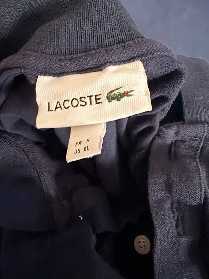 Lacoste Lacivert Keten Polo Tişört - Görsel 5