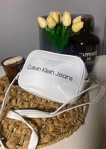 Beden beyaz Renk Beyaz Calvin Klein Jeans Omuz Çantası