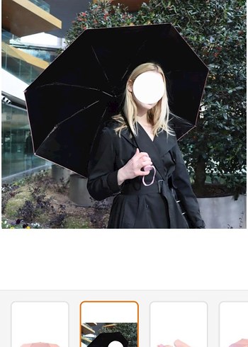 Pembe Kadın Şemsiye - Görsel 2