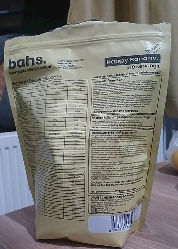 Bahs. Happy Banana Öğün tozu - Görsel 2
