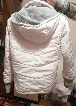 Japon tarzı beyaz yeni temiz sorunsuz beyaz mont s beden