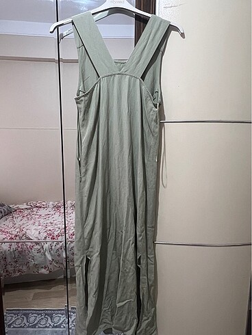 LC Waikiki LCW askılı uzun elbise