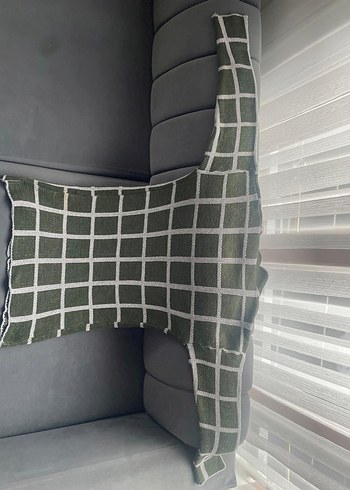 Gri Ekose Desenli Fırın Eldiveni - Görsel 2