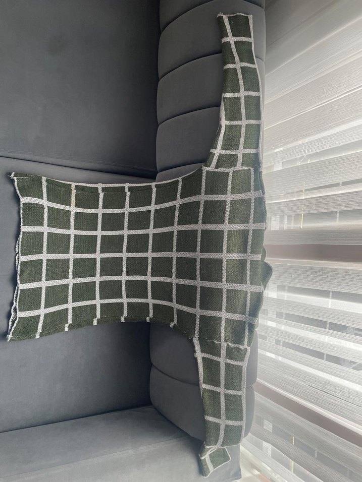 Gri Ekose Desenli Fırın Eldiveni - Görsel 2