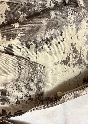 Bej Gri Bağcıklı Kapüşonlu Kadın Ceket - Görsel 3