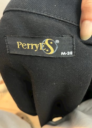 Siyah Düğmeli Kolsuz Denim Yelek - Görsel 4