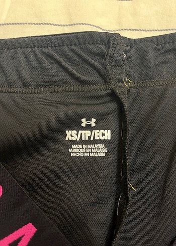 Spor için Siyah-Pembe Mini Şort - Görsel 3