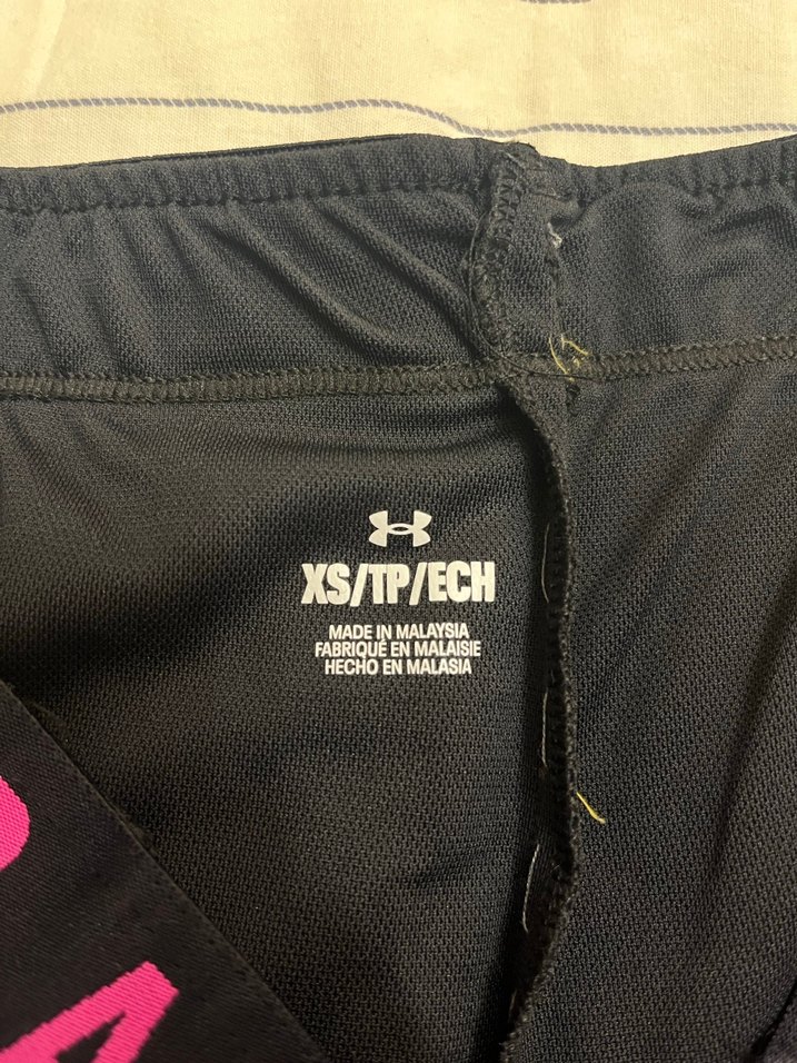 Spor için Siyah-Pembe Mini Şort - Görsel 3