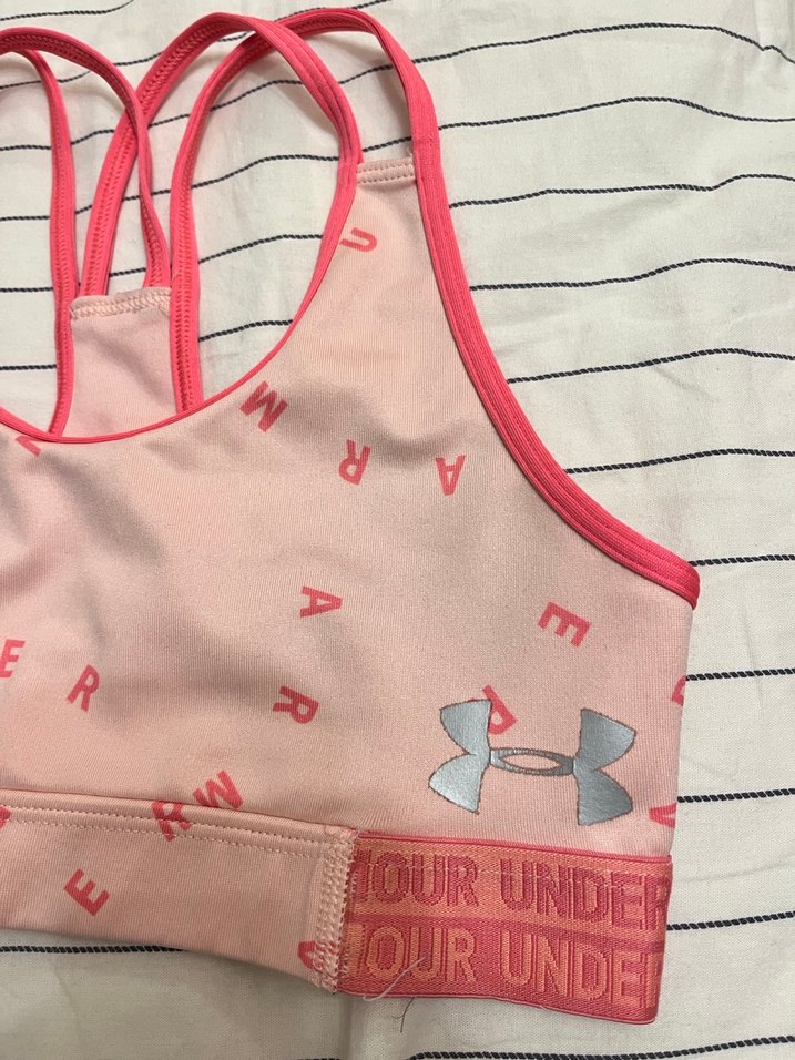 Pembe Baskılı Spor Sütyeni - Görsel 3