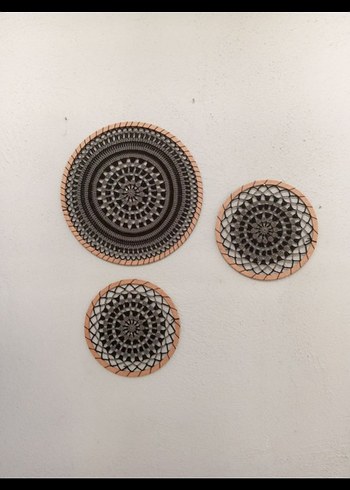 Bohem Tarzı El Yapımı Duvar Süsü Seti