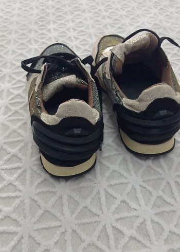 Pembe Bağcıklı Kadın Spor Ayakkabı - Görsel 7