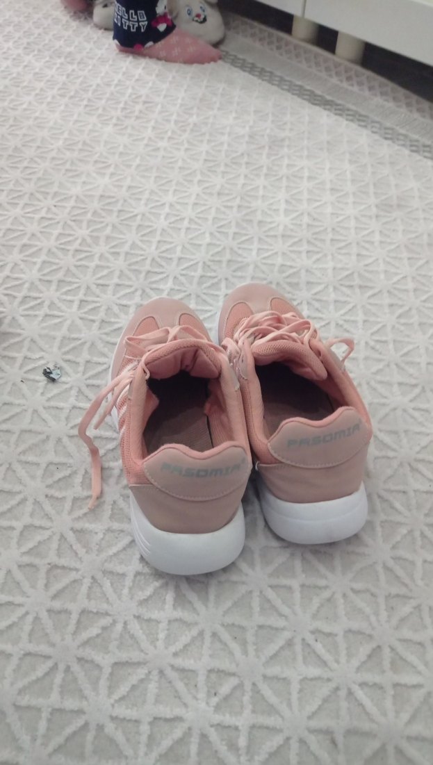 Pembe Bağcıklı Kadın Spor Ayakkabı - Görsel 2