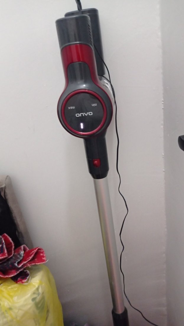 Kırmızı ve Gri Kablosuz Elektrikli Süpürge - Görsel 2