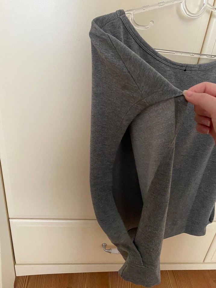 Gri Spor Tişörtü, Kısa Kollu, Rahat Kesim - Görsel 3