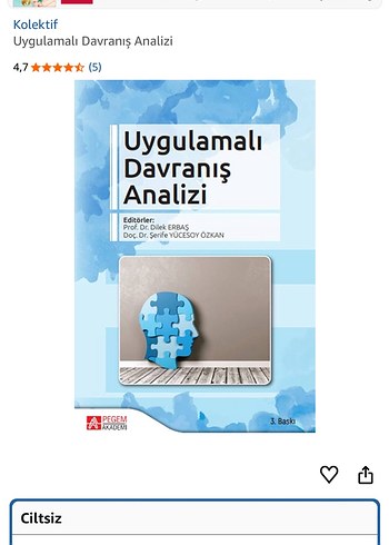 Uygulamalı Davranış Analizi Kitap - Görsel 2