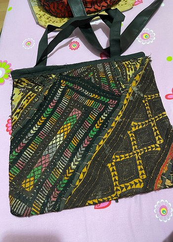 Nakışlı Bohem Kadın Çanta - Görsel 2