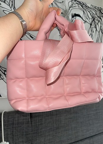 Pudra Pembe Kadın Omuz Çantası - Görsel 3