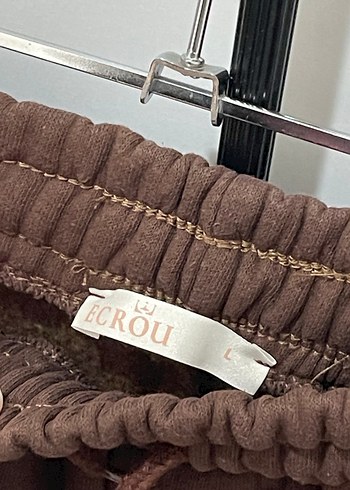 Kadın Kahverengi Rahat Pamuklu Eşofman Altı - Görsel 2