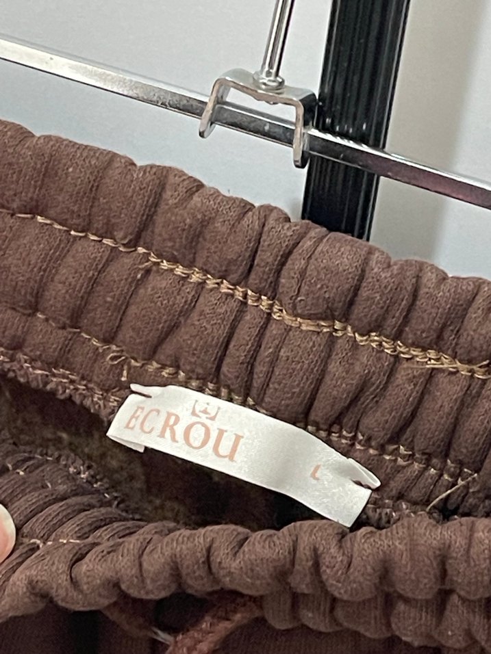 Kadın Kahverengi Rahat Pamuklu Eşofman Altı - Görsel 2