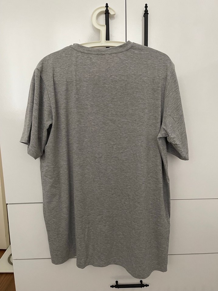 Penti Gri Baskılı Kadın Mini Gecelik - Görsel 4