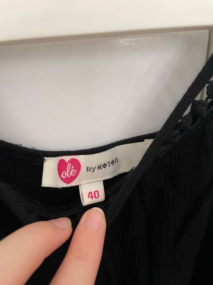 Siyah Uzun Kollu Salaş Midi Elbise - Görsel 2