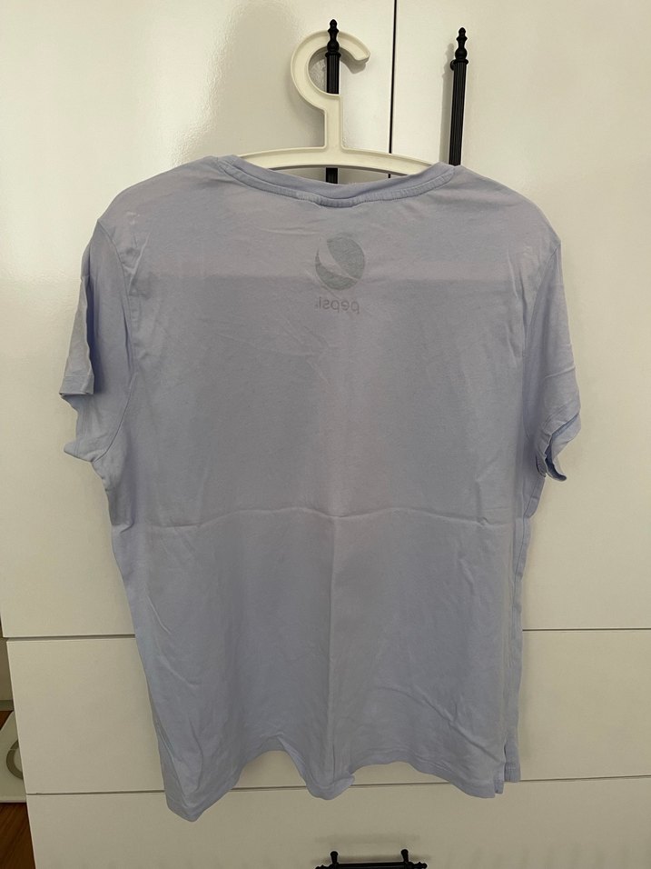 H&M Mavi Pepsi Kadın Tişört - Görsel 3
