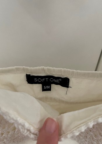 Beyaz Keten Dantel Elbise - Görsel 2