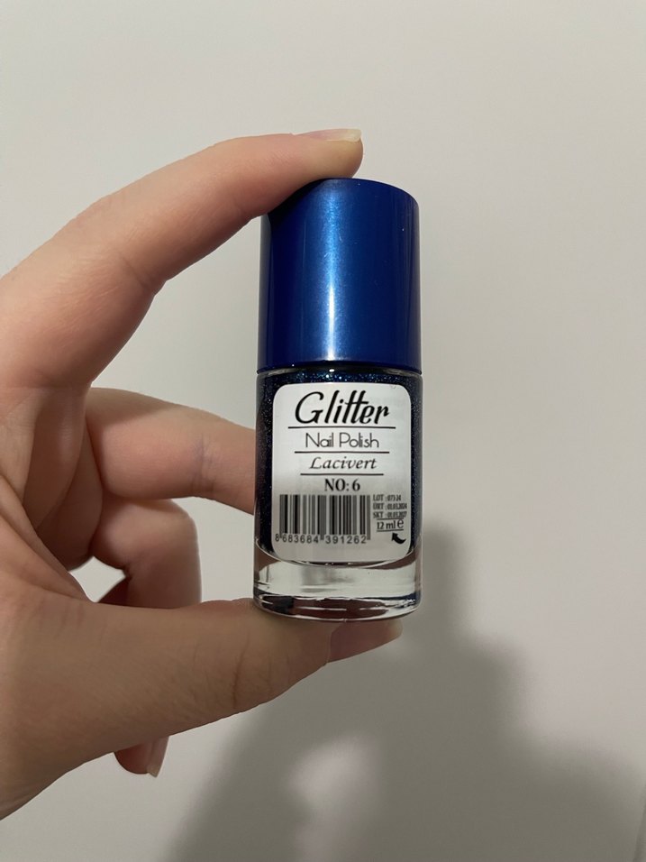 MOV Parlak Mavi Simli Oje 12 ml - Görsel 2