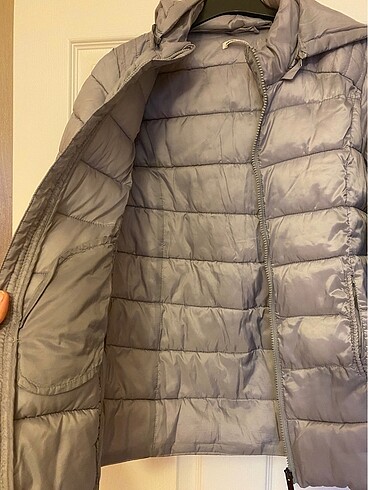 9 Yaş Beden gri Renk Koton Çocuk Mont