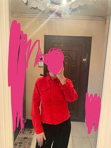 Tchibo Tchibo kırmızı Kot Mont