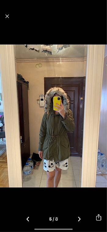 T Box Haki Parka - Görsel 5