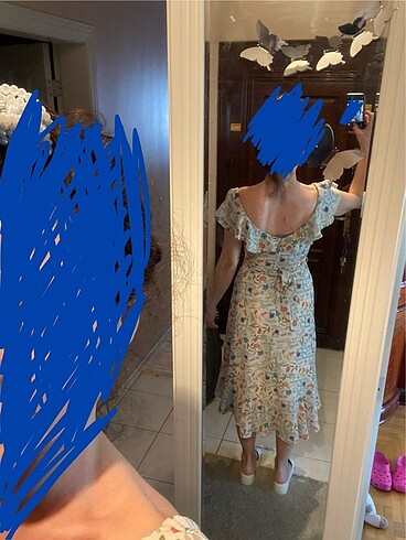 s Beden çeşitli Renk Boyner Çiçekli Yazlık Elbise