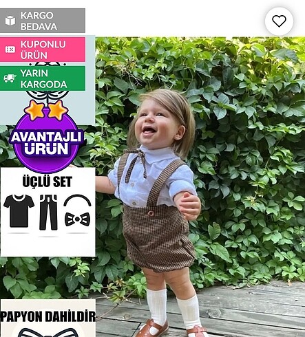 Erkek bebek salopet takım