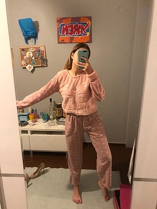 pembe pijama takımı