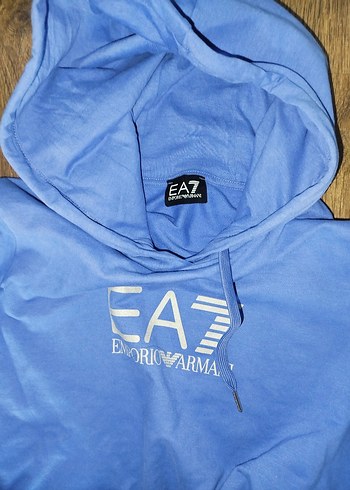 Mor EA7 Sweatshirt, Uzun Kollu, Dar Kesim - Görsel 4