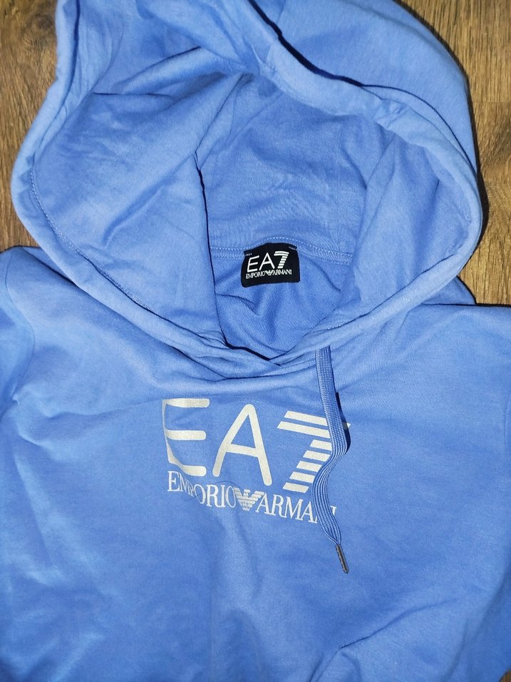 Mor EA7 Sweatshirt, Uzun Kollu, Dar Kesim - Görsel 4