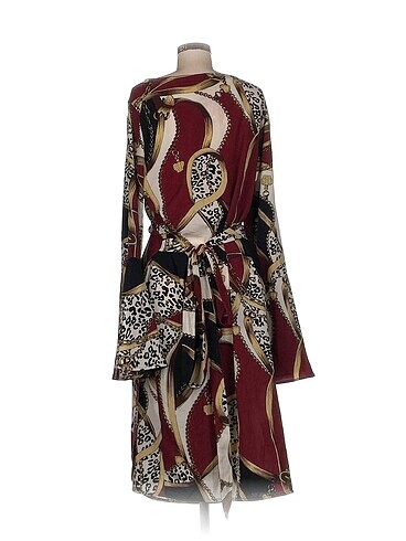 xl Beden Vintage Love Uzun Elbise %70 İndirimli.