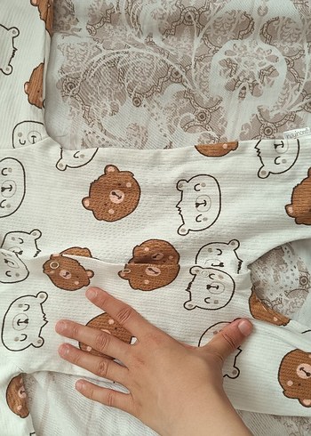 ayıcık Baskılı Örme Bebek Uyku Tulumu - Görsel 5