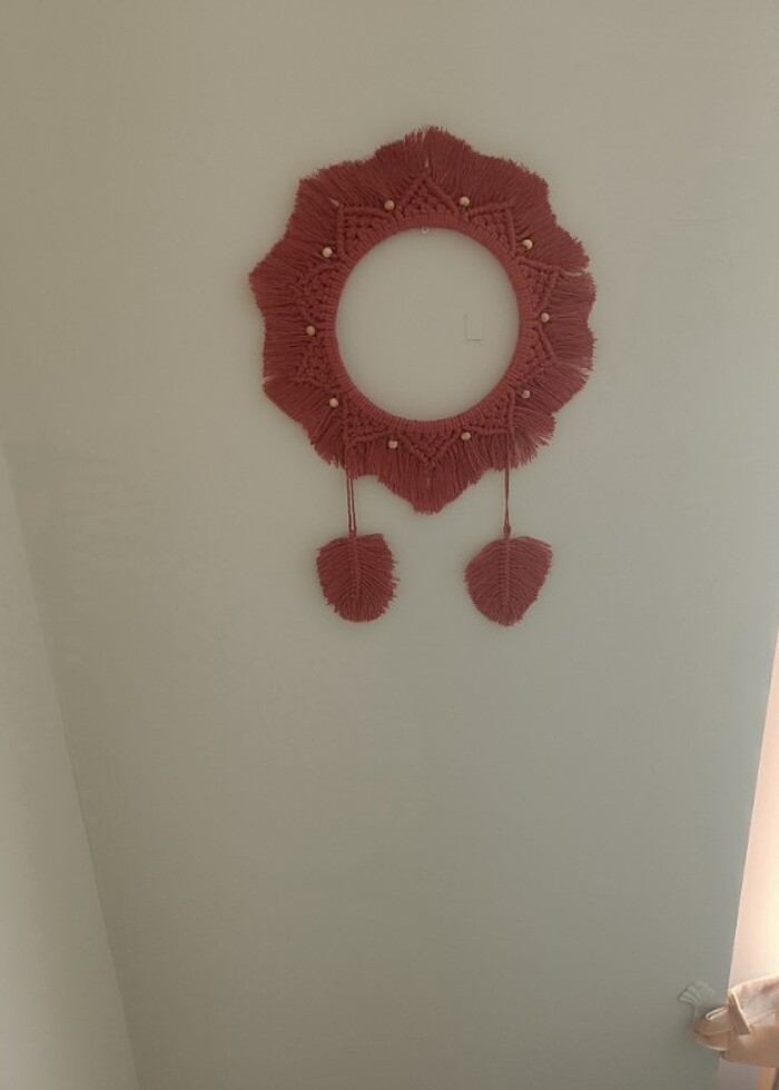 Makrome duvar süsü  - Görsel 2