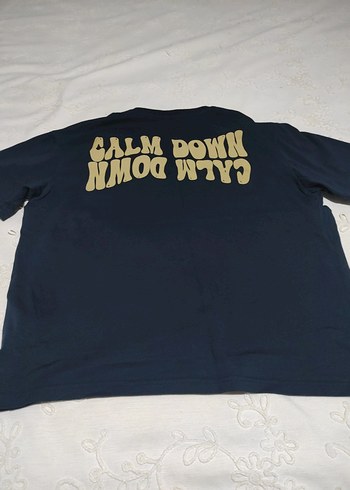 Lacivert Denim Baskılı Erkek Tişört - Görsel 7