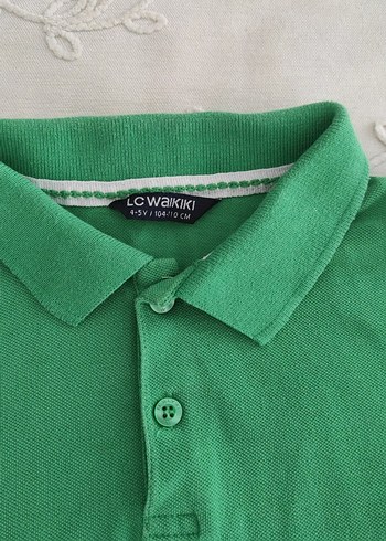 Erkek Çocuk Koyu Yeşil Kısa Kollu Polo Tişört - Görsel 3