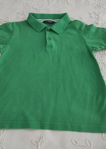 Erkek Çocuk Koyu Yeşil Kısa Kollu Polo Tişört - Görsel 2