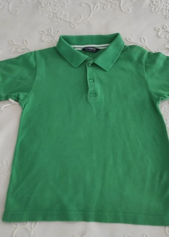 Erkek Çocuk Koyu Yeşil Kısa Kollu Polo Tişört - Görsel 5