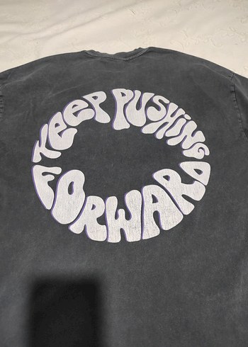 Siyah Oversize Punk Tişört - Görsel 5