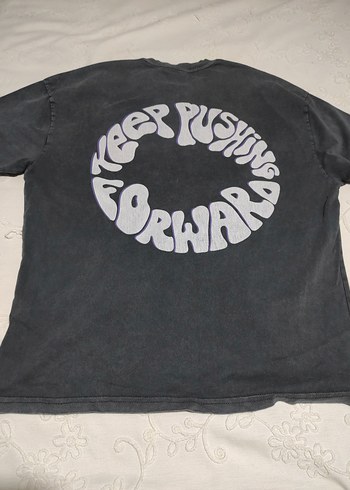 Siyah Oversize Punk Tişört - Görsel 7