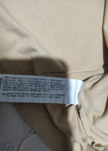 Bej Baskılı Pamuklu Erkek Tişört - Görsel 7